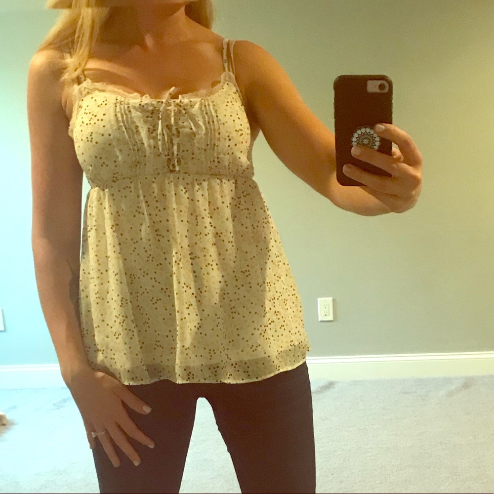 Multi color babydoll tank